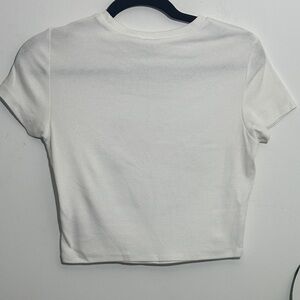 Garage Classic White Crop Top